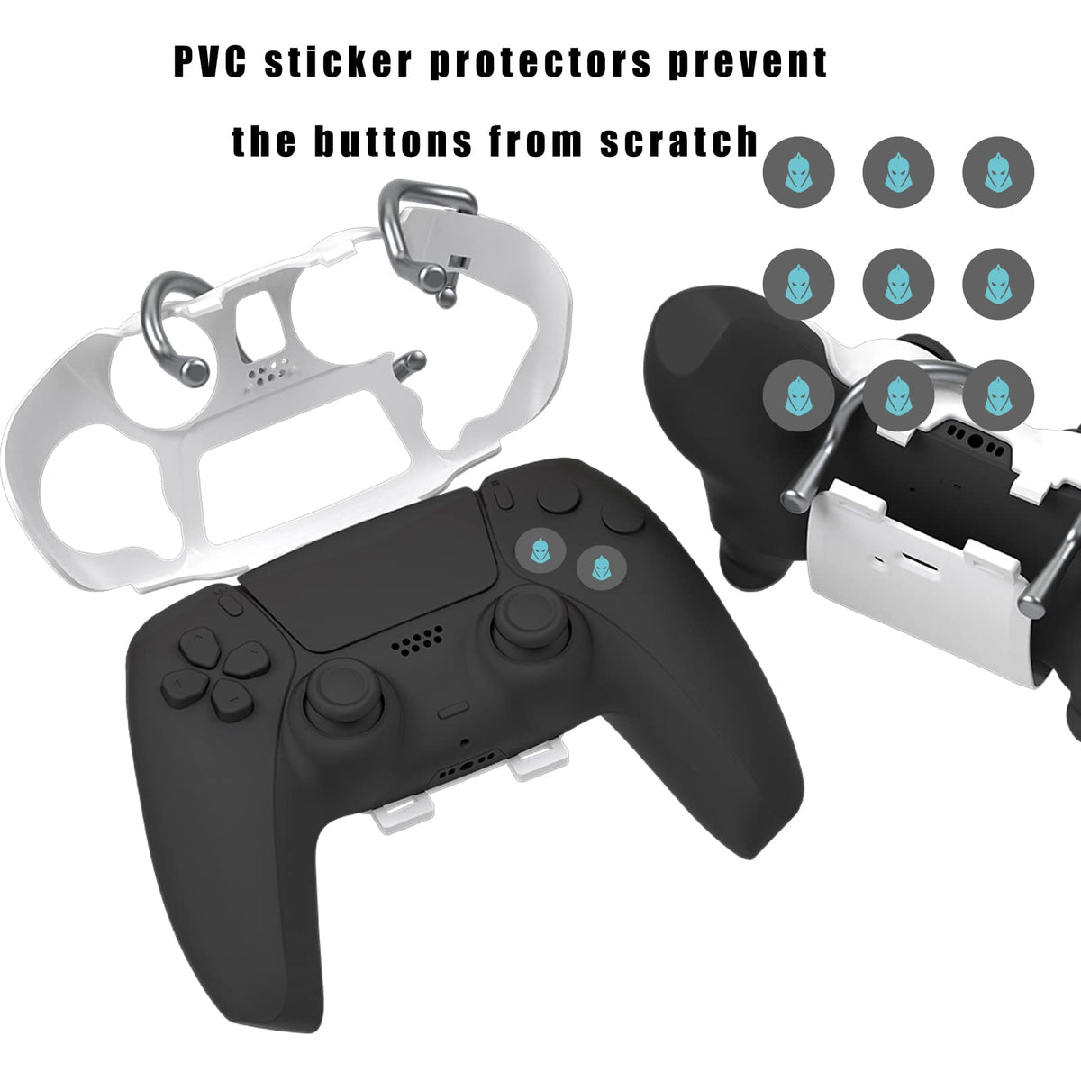 EXknight Leverback Paddles PS5, Botões Traseiros Pás de Jogos para