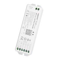 1 x RAW Customer Returns LIGHTEU , Milight Miboxer 5in1 WiFi LED strip control, Alexa Google Home Voice, remote control APP control, used for single color, CCT, RGB, RGBW RGBCCT LED strips, DC12-24V, WL5 - RRP €26.99