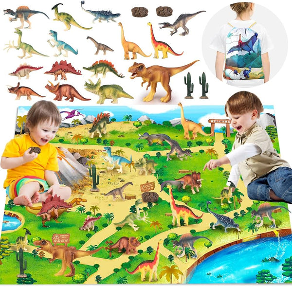 Brand New Job Lot Pallet - Dinosaur Toys with Activity Play Mat Sets - 116 Items - RRP €2666.84