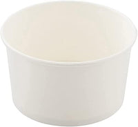 1 x RAW Customer Returns DeinPack 50 ice cream cups 240 ml Environmentally friendly universal cardboard with PLA for ICE CREAM, dessert, finger food, starters, snacks I white food cups unprinted round compostable - RRP €17.14