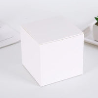 1 x RAW Customer Returns AB Max White Cardboard Gift Boxes - Small Box with Lid 10x10x10 cm Paper Gift Box for Candles Handmade Soap Parties Wedding Holidays Gift Boxes Packaging Materials Pack of 12 - RRP €10.98