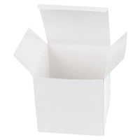 1 x RAW Customer Returns AB Max White Cardboard Gift Boxes - Small Box with Lid 10x10x10 cm Paper Gift Box for Candles Handmade Soap Parties Wedding Holidays Gift Boxes Packaging Materials Pack of 12 - RRP €10.98