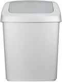 1 x RAW Customer Returns Curver 03985-373-00 Swing-Top waste bin 15 L, silver anthracite - RRP €21.36