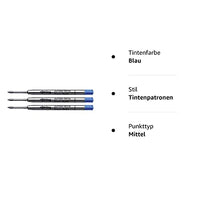 1 x RAW Customer Returns Rotring Jumbo Ballpoint Pen Refills, Medium Tip, Blue, Pack of 3 - RRP €13.9