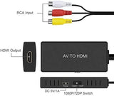 5 x RAW Customer Returns Wrugste RCA to HDMI Converter, AV to HDMI Adapter, Composite to HDMI Adapter Support 1080P, PAL NTSC Compatible with WII WII U PS one PS2 PS3 STB Xbox VHS VCR Blue-Ray DVD ect. - RRP €90.7