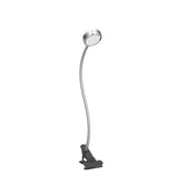 1 x RAW Customer Returns EYOCEAN reading lamp, LED clamp lamp, 360 flexible gooseneck lamp, 3 color modes 9 brightness levels, eye care desk lamp for office home use, CE adapter included, 5W, silver - RRP €17.63