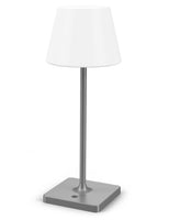 1 x RAW Customer Returns infray LED battery table lamp, dimmable table lamp, table lamp with 4000 mAh battery, wireless outdoor table lamp, outdoor IP44 waterproof table lamp, LED lamp for outdoor and indoor use, natural white gray  - RRP €50.41