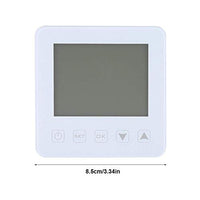 1 x RAW Customer Returns FTVOGUE Programmable Thermostat, 16A LCD Display Digital Thermostat for Electric Heating Room Thermostat - RRP €35.39