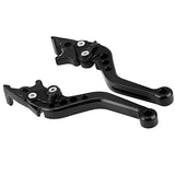 1 x RAW Customer Returns Keenso Motorcycle Brake Levers, 1 Pair Motorcycle Double Disc CNC Aluminum Alloy Motorcycle Modification Double Disc Brake Levers for Motorcycles, Scooters, E-Bike Black  - RRP €19.21