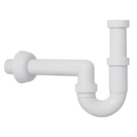 1 x RAW Customer Returns Schl fer 4618105 Sink siphon with drain, drain kit with universal siphon G 1 1 2 and drain with plug for washbasin, sink, laundry room, 40 mm wall drain pipe connection - RRP €23.29