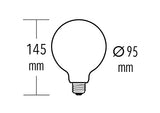 1 x RAW Customer Returns greenandco Vintage design LED lamp for mood lighting E27 G95 Edison light bulb 4W 200lm 1800K gold extra warm white 320 230V flicker-free, not dimmable, 2 year guarantee - RRP €15.46