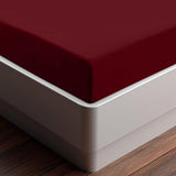 1 x RAW Customer Returns Utopia Bedding - Set of 2 Fitted Sheets 180x200cm - Burgundy - Brushed Microfiber Fitted Sheet - 35cm Deep Pocket - RRP €15.68