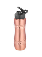 1 x RAW Customer Returns Zap Impex Traveler Copper Water Bottle Drinking Bottle for Adults Gym Office Pure copper bottle with sipper, 750 ml - RRP €27.58