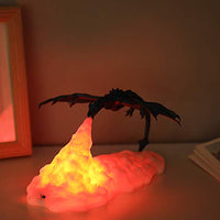 7 x RAW Customer Returns Dinosaur Night Light Gifts, Fire Breathing Dinosaur Night Light, 3D LED Realistic Dragon Night Light USB Rechargeable, 3D Dragon LED Lamp Removable, for Bedroom, Children s Room, Gift - RRP €195.93