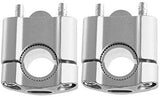 1 x RAW Customer Returns TOTMOX 1 Pair 7 8 22mm CNC Motorcycle Handlebar Riser Adjustable Handlebar Clamps Motorcycle Handlebar Riser Silver  - RRP €24.19