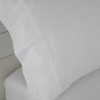 1 x RAW Customer Returns COTTON ARTean Satin Sheet Set Egyptian Cotton 400 Thread Count White Bed 150 x 190 200. 100 White Egyptian Cotton. - RRP €85.74