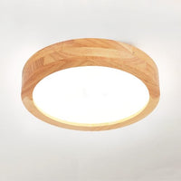 1 x RAW Customer Returns LIGKIN LED Ceiling Lamp Wood 24W Ceiling Light Round 20cm White 6500K Diameter Modern Kitchen Lamp Living Room for Balcony Hallway Baby Room Bedroom Dining Room - RRP €23.18