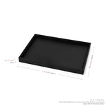 1 x RAW Customer Returns Oirlv Black Leather Jewelry Tray for Jewelry Box Jewelry Storage Jewelry Organizer Tray - RRP €24.98