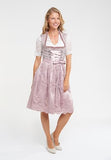 1 x RAW Customer Returns Alpenm rchen Midi Dirndl from Exclusive Collection including lace apron, old pink, 38 - RRP €102.9