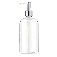 1 x RAW Customer Returns EIAOSI Clear Glass Soap Dispenser with Pump 16oz Soap Dispenser for the del - RRP €22.8