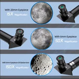 1 x RAW Customer Returns Telescope for Kids and Adults, 70mm Aperture Refractor Telescopes for Astronomy Beginners, Portable Travel Telescope with Cell Phone Adapter and Wireless Remote Control, Astronomy Gifts for Kids - RRP €77.96