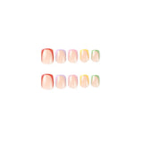 3 x Brand New JUSTOTRY Pack of 24 Press on Nails Almond Short, White and Black Swirl French Artificial Nails, Oval Artificial Nails Nails for Sticking on with Nail Glue, Acrylic Fingernails Fake Nails Short for Women - RRP €30.21