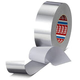 1 x RAW Customer Returns Aluminium tape - Tesa 60672 - Metallic sealing tape for high and low temperatures, water and vapor-tight, gas-resistant, robust, suitable for permanent repairs 50 mm x 50 m  - RRP €19.16