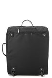 1 x RAW Customer Returns Aerolite 56x45x25cm easyJet Jet2 and British Airways Maximum Cabin Suitcase Hand Luggage with 2 Wheels 56x45x25, 60L, Black - RRP €38.89