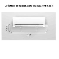 1 x RAW Customer Returns Air Conditioning and Air Conditioning Wind Deflector, Wind Deflector White  - RRP €33.6