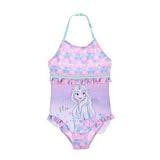 1 x RAW Customer Returns eplusm Disney Frozen Elsa Swimsuit for Girls Summer Cute with Motif One-Piece Swimsuits 104-128cm as3, Age, 5 Years, Regular, Turquoise, 110  - RRP €15.12