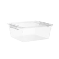 1 x RAW Customer Returns Kerhouze Set of 6 3L Storage Boxes with Lid Storage Plastic Stackable Handle Small Parts Storage Boxes, 23 17 10.5cm - RRP €35.99