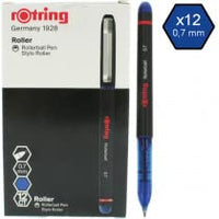 1 x RAW Customer Returns rOtring rollerball pen fine tip 0.7 mm for clean lines blue ink 12 pieces - RRP €20.0