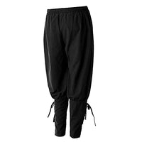 1 x RAW Customer Returns COSDREAMER Medieval Viking Pirate Pants for Men, Black 3XL - RRP €29.54