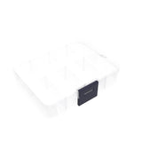 1 x RAW Customer Returns Belle Vous Set of 10 8 Compartments Clear Plastic Sorting Boxes for Small Parts with Adjustable Dividers - 10.5 x 6.5 cm - Box for Sewing Accessories, Screws, Perler Beads, Beads Jewellery - RRP €13.99