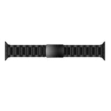 1 x RAW Customer Returns HQEUZ Titanium Bracelet Compatible with Apple Watch Strap 49mm 45mm 44mm 42mm Matte Replacement Strap Adjustable Metal Bracelet Compatible for iWatch Ultra Series 9 8 7 6 5 4 3 SE, Black C - RRP €110.92