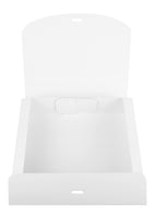 2 x RAW Customer Returns Emartbuy Rectangular Gift Box 24 x 19.5 x 7cm Easy Assembly White Kraft Box with Bow Pack of 12 - RRP €44.68