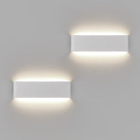 1 x RAW Customer Returns Klighten 2 Pieces Wall Light 31cm Indoor LED, 10W 910 Lumen Modern Wall Lamps in Aluminium, Wall Lamp for Living Rooms, Bedrooms, Corridors, 4000K Natural White, White - RRP €43.99