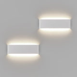 1 x RAW Customer Returns Klighten 2 Pieces Wall Light 31cm Indoor LED, 10W 910 Lumen Modern Wall Lamps in Aluminium, Wall Lamp for Living Rooms, Bedrooms, Corridors, 4000K Natural White, White - RRP €43.99