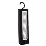 1 x RAW Customer Returns DINOWIN 72 LED work light magnets, hooks, super bright flashlight battery operated LED floodlight light for camping, household, workshop black  - RRP €15.99