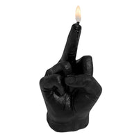 1 x RAW Customer Returns LEEMASING Creative Middle Finger Gesture Scented Candles Niche Funny Gifts for Festival Wedding Props and Housewarming Party Black  - RRP €14.36