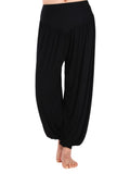 1 x RAW Customer Returns Cegerne Harem Pants Women Yoga Pilates Pants Super Soft Stretch Lightweight Bloomers, Black, S - RRP €22.18