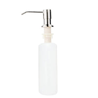 1 x Brand New JZK 300 ml kitchen sink soap dispenser pump with bottle, built-in brushed stainless steel soap dispenser for kitchen sink, dishwashing liquid dispenser for kitchen sink - RRP €20.4