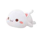 1 x RAW Customer Returns Voarge Plush Toy Fluffy Stuffed Toy Kawaii Cat 50 cm Plush Cushion Stuffed Animal Cushion Plush Toy Children s Toy Gift Filled White - RRP €20.16