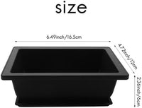 1 x RAW Customer Returns Roundsky 6-Piece Bonsai Pots - Classic Deep Wet Tray with Built-in Net for Plants, Flowers, Square Plastic Pots - RRP €20.4