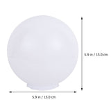 4 x Brand New LALAFINA Globe Lampshade Acrylic Lampshade Replacement White Acrylic Globe Lampshade for Home Indoor Outdoor Lamp Decoration 15cm - RRP €116.04