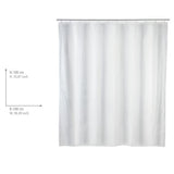 3 x Brand New WENKO shower curtain plain white, textile curtain for the bathroom, with rings for attaching to the shower rod, washable, water-repellent, 240 x 180 cm - RRP €61.2