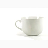 1 x RAW Customer Returns Kasahome Set of 2 Breakfast Mugs for Milk Tea Cereals Mug White Ceramic Cup 450 ML - RRP €19.63