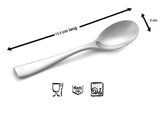 1 x RAW Customer Returns Coffee spoon 12 pieces premium teaspoon, espresso spoon, dessert spoon, hand polished, dishwasher safe, stainless steel, length 13.5 cm 5.32 inches  - RRP €7.04