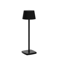 1 x RAW Customer Returns Seihoae Rechargeable Cordless LED Table Lamp, 6000mAh Battery Powered Desk Lamp, USB Portable Metal Light, Small Bedside Nightstand Light for Bar Restaurant, Black - RRP €59.96