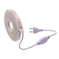 1 x RAW Customer Returns pcning 5730 LED strip waterproof 2M 230V direct connection, LED strip cold white 6000K 2 meters IP67 strip with EU plug cold white, 2  - RRP €23.18